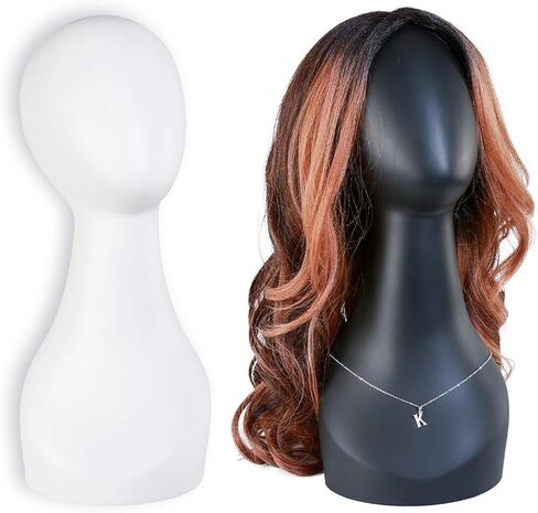 استوديو محدودة متينة PP Material Dannequin/Manikin Head لعرض الباروكات والقبعات والقلائد (Pearl White) in Kuwait