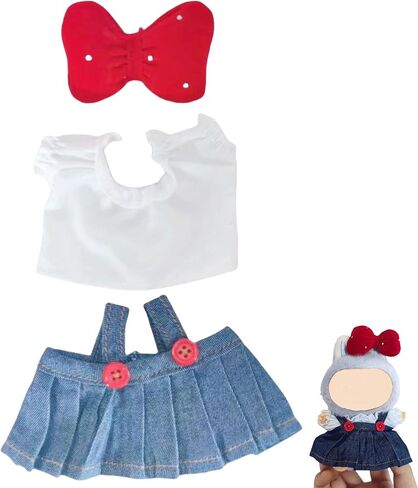 Fashion 17 cm Lububu Clothes White,Doll Clothes, Dolls Clothes 2025 New Cute Outfits Set for Party Birthday (A, White) in Saudi Arabia