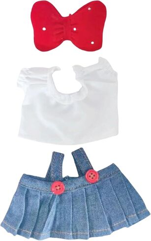 Fashion 17 cm Lububu Clothes White,Doll Clothes, Dolls Clothes 2025 New Cute Outfits Set for Party Birthday (A, White) in Saudi Arabia