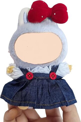 Fashion 17 cm Lububu Clothes White,Doll Clothes, Dolls Clothes 2025 New Cute Outfits Set for Party Birthday (A, White) in Saudi Arabia