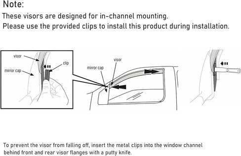 Lightronic WV194252 in-Channel Side Window Visor Deflector Rain Guard, Dark Smoke, 4-Pieces Set, Fits 2011-2021 Jeep Grand Cherokee in Saudi Arabia