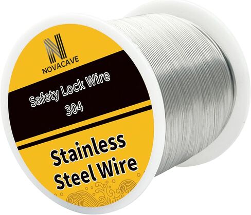 Safety Lock Wire - 304 Stainless Steel Wire 1lb Spool, 16 Gauge Wire for Secure Bolts and Jewelry Making (Dia 1.3MM) in Saudi Arabia