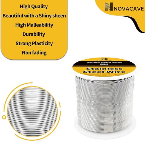 Safety Lock Wire - 304 Stainless Steel Wire 1lb Spool, 16 Gauge Wire for Secure Bolts and Jewelry Making (Dia 1.3MM) in Saudi Arabia