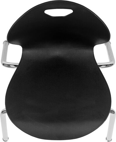 Emma + Oliver Titan Black Student Stack Chair - 18 بوصة in Saudi Arabia