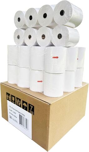 3 1/8" x 230' Premium A Grade POS Thermal Receipt Printer Paper (32 Rolls) in Saudi Arabia