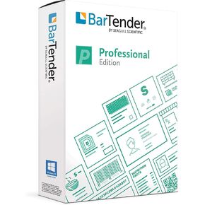 Bartender Software - 2019 Professional Edition (Application License + 3-Printer Licenses)