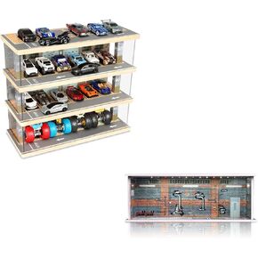 Toy Car Parking Garage with Lights + Foamboard Parking Garage with Lights, Red Factory