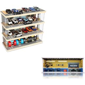 Toy Car Parking Garage with Lights + Foamboard Parking Garage with Lights, Repair Store
