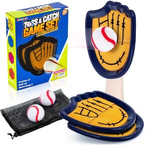 Toss and Catch Toy for Kids Ages 4 5 6 7 8 9 10 11 12 Outdoor Indoor Games for Summer Pool Beach Yard Park Catching Ball Set Gifts for Boys Girls 4 Paddles 4 Balls