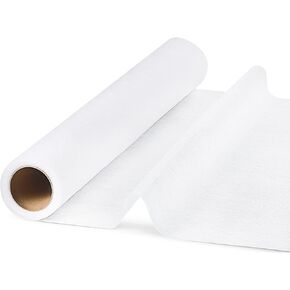 Landical Woven Cotton Iron-on Fusible Interfacing 20 Inch x 10 Yards Medium Weight White Iron-on Non-Woven Fusible Interfacing for Sewing Fabric Applique DIY Crafts Supplies