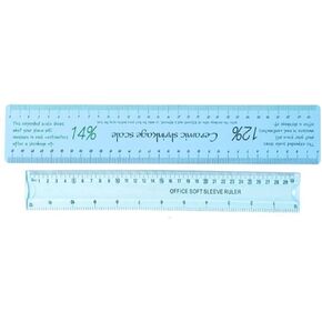 2 Pcs Ceramic Shrinkage Scale Ruler, Ceramic Measuring Ruler Pottery Tool for Carving Shaping Clay Sculpture Modeling