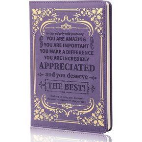 Purple Bible Leather Journal Notebook Inspirational Christian Hardcover Executive Journaling for Men Women 200 Pages 100 Gsm A5 Daily Lined Diary for Appreciation Encouragement Graduation