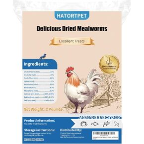 Dried Mealworms 10LB Pure Natural Non-GMO Mealworms for Chickens High Protein Chickens Feed Meal Worms for Laying Hens Wild Birds
