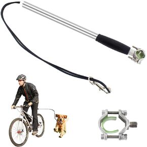 Dog Bicycle Exerciser Leash Bike Hands Free Biccycle Dog Leashes Bicycle Exerciser Leash Attachment Quick Install Thickened Zinc Alloy Clips & Rings Silicone Grip Cover