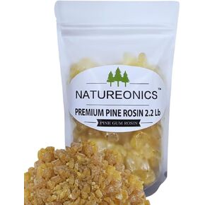 Pine Gum Resin 2.2 Lbs, Pine Rosin, Pine Resin for Beeswax Wraps, Pine Sap, Crush to Powder, Rosin for Beeswax Wraps, Rock Rosin, Rosin for Dancers, Base Ball, Gym, Rodeo and DIY Projects.