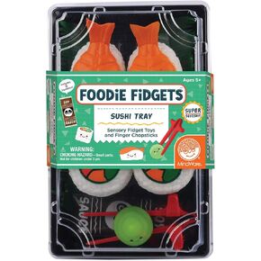 MindWare Foodie Fidgets Sushi Tray Set of Squishy Toys for Kids and Adults - Ages 5 and Up