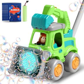 لعبة Bubble Machine Toddler ، لعبة CreatiMachi الهندسية ، فقاعات العشب جزازة الأطفال ، وهدايا مثالية لصبي يبلغ من العمر 1،2،3 عامًا ، وفتاة ، وعيد ميلاد الطفل ، والشواية ، والقابلة لإعادة الشحن ، وألعاب الصيف في الهواء الطلق ، والأصفر ،