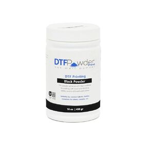 DTF Powder Black Digital Transfer Hot Melt Adhesive-Transfer Powder for Black or Dark Colored Garments - DTF Hot Melt Adhesive Powder for All DTF and DTG Printers, 450g - 16oz