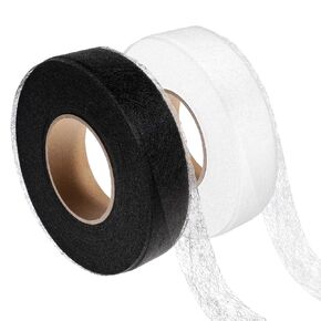 1 Inch Iron Hemming Tape, 2 Rolls 140 Yards No Sewing Hem Tape Iron on Stitch Witchery Tapes, Adhesive Stitch Witchery Tape for Curtain Clothes Crafting Projects