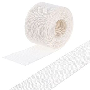 4.37 Yards Fishbone Hem Tape for Sewing, 1.37 Inch Wide Fishbone Boning Lining for Chiffon Thin Fabrics, Polyester Frills Hem Sewing Guide for Beginners and Enthusiasts