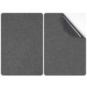 2 PCS 8 X11 Inch Couch Patch Repair Fabric, Dark Grey Linen Repair Patches, Linen Fabric Patches, Self Adhesive Fabrics Patches for Sofas, Tents, Car, Tote Bags