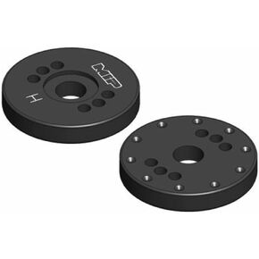 Bypass1 Hi-Flow Pistons, 10-Hole X Blank, 1/8th Scale, 2 MIP23404