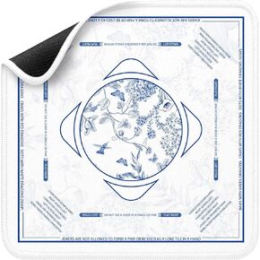 Mahjong Mat for Table ، غطاء طاولة Mahjong متين بتصميم فريد ، إكسسوارات Mahjong المتميزة ، هدايا Mahjong المثالية للنساء ، حصيرة اللعبة لعشاق لعبة Mahjong وعشاق ألعاب اللوحة (Blue Mirage)