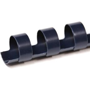TruBind 11mm (7/16 in.) Comb Binding Spines | 11 in. Length for Letter Size or Smaller Projects | Standard 19-Ring Rectangular Holes | Navy | 70 Sheet Binding Capacity | 100 Pack