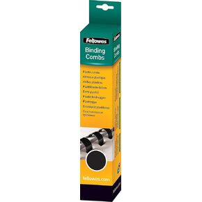 Fellowes 52502, Plastic Combs - Round Back, 1/4", 100 pack, Navy