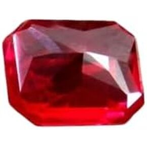 9CT Natural Red Ruby Stone Certified Gemstone Emerald Cut For Ring Making