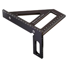 High Precise Aluminum Alloy Triangular Gauge Measuring Tool for Professional Carpentry & Builders in Various Application