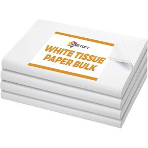 Simetufy 360 Sheets White Tissue Paper Bulk, 20" x 20" White Tissue Paper for Gift Bags, Gift Wrapping Paper for Packaging & Moving, Wedding, Birthday, Christmas and Holidays Crafts Decor