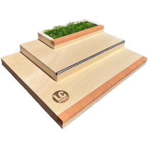 LC Boards Fingerboard 3 Block Plaza RAMP Wood