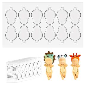 120pcs Clear Adhesive Tape for Sonny Baby, Removable Mini Figure Clear Glue Sticky Putty for Sonny Doll, Museum Gel Mounting Putty Sticky Tack, Adhesive Tape Replacement Compatible with Sonny Angel