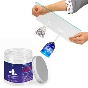 12oz Clear Museum Paste, Museum Glue Clear Removable, Excellent Adhesion, Reusable, Disassembles Without Marks, Suitable for Surfaces of Metal, Ceramics, Glass, Plastics, and Wood