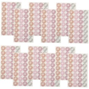 Gadpiparty 16Sheets Reinforcement Stickers for Binders Adhesive Labels for Repairing Punched Loose Leaf Paper for School Office and Home Use