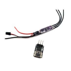 32-Bit ESC AM32 2-4S 40A Speed Controller 5V 2A BEC 25V 470uF Capacitor with ESC Param Coverter for RC Crawler Car Model Airplane Brushless Motors