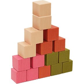 Chew Blocks Toys Balsa Wood Natural Chew Blocks for Hamster Chinchilla Guinea Pig,Molar Treats Snack for Small Animals Teeth Care for 16 Pack (40x40x40mm)