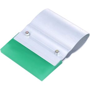 DIY Silk Squeegee Kit Rubber Printing Tool Aluminum Handle Wear-Resistant Precision Cut Metal Handle Random