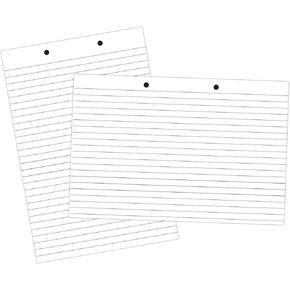 School Smart Primary Chart Paper, Skip-A-Line, 24 x 32 Inches, White, 500 Sheets