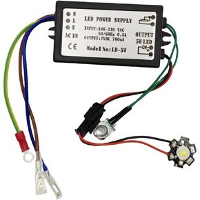 5W LED Light Microscope Power Supply - High Brightness Illumination Source for Microscopy