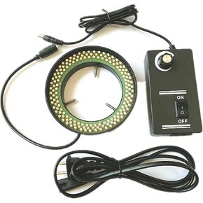 156 Adjustable LED Ring Light for Stereo Microscope - for Video and Industrial Inspection, 81mm Internal Diameter