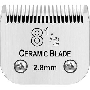 Size 8 1/2 Detachable Pet Dog Grooming Clipper Ceramic Blade,Compatible with Andis,Oster A5,Wahl KM10 Series Clippers,Cut Length 7/64"(2.8mm)