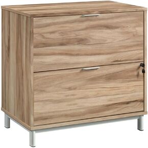 Sauder Portage Park 2-Drawer Lateral File Cabinet in Kiln Acacia, Kiln Acacia Finish