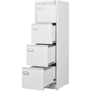 Yizosh 3 Drawer Black File Cabinet with Lock, Filing Cabinets for Home Office, Metal Locking Office File Storage Cabinets with Drawers, Vertical Small Filing Cabinet Organizer for Legal/A4