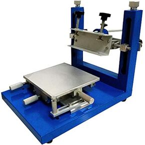 CGOLDENWALL PRECISION MUNUAL SCHELL طابعة طباعة طاولة طباعة SMT Solder Print Print Screen Machine (150 × 150 مم/5.9 × 5.9 بوصات)