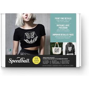 Speedball Complete Photo Emulsion Screen Printing Kit - Includes 10 × 14 in Frame, 30 W LED Exposure Lamp, Flex Fabric Inks , Diazo Solution, Remover, Transparencies