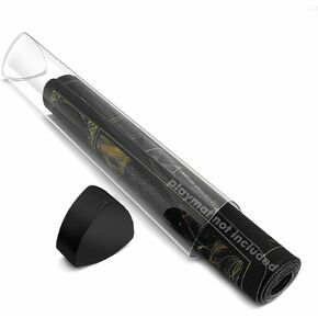 Playmat Tube Prism على شكل TCG Playmats-حامل حصيرة غير قاطع مع تصميم سهل في/OUT ومضاد للولاء ، حالة تخزين حصيرة متينة (جهاز كمبيوتر شخصي ، غطاء أسود)