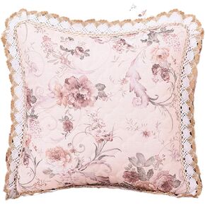 Linen Cushion Cover 50X50 Set of 2, Sofa Throw Pillow Case for Bedroom with Plant Floral Pattern,Decorative Cushion Covers Case(55X55cm)(55X55cm)
