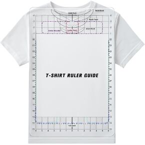 Relaxweex T-Shirt Ruler Guide Heat Press Safe Pressing Guide for Vinyl Alignment and Accurate Placement Grid All-in-one Full T-Shirt Ruler for Heat Press Vinyl Graphics or an Embroidery Placement
